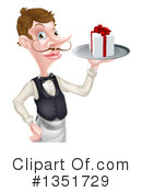 Waiter Clipart #1351729 by AtStockIllustration