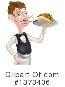 Waiter Clipart #1373406 by AtStockIllustration