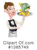 Waiter Clipart #1385749 by AtStockIllustration