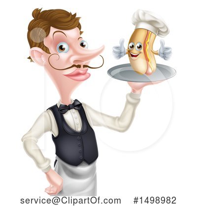 Hot Dog Clipart #1498982 by AtStockIllustration