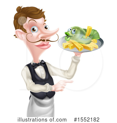 Royalty-Free (RF) Waiter Clipart Illustration by AtStockIllustration - Stock Sample #1552182