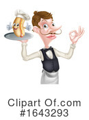 Waiter Clipart #1643293 by AtStockIllustration