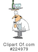 Waiter Clipart #224979 by djart