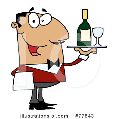 Waiter Clipart #77843 by Hit Toon