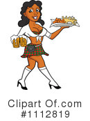 Waitress Clipart #1112819 by LaffToon