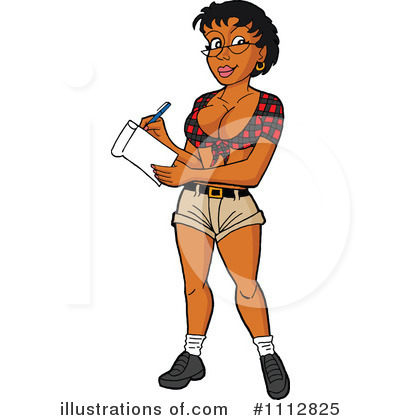 Waitress Clipart #1112825 by LaffToon