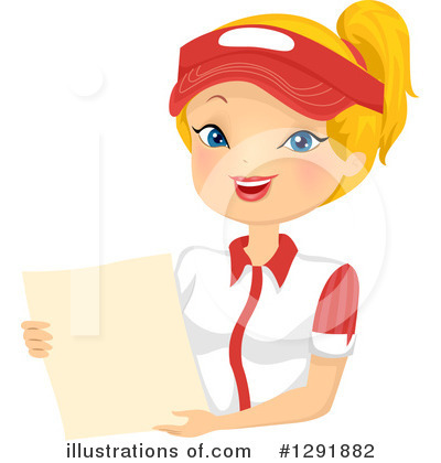 Waitress Clipart #1291882 by BNP Design Studio