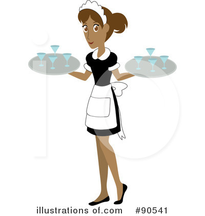 Waitress Clipart #90541 by Rosie Piter