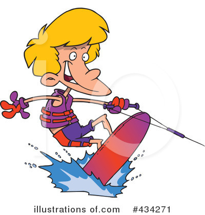 Royalty-Free (RF) Wakeboarding Clipart Illustration by toonaday - Stock Sample #434271