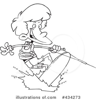 Royalty-Free (RF) Wakeboarding Clipart Illustration by toonaday - Stock Sample #434273