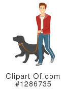 Walking Dog Clipart #1286735 by BNP Design Studio