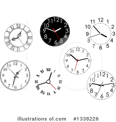 Wall Clock Clipart #1338226 by Vector Tradition SM