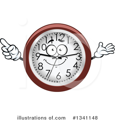 Wall Clock Clipart #1341148 by Vector Tradition SM