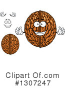 Walnut Clipart #1307247 by Vector Tradition SM