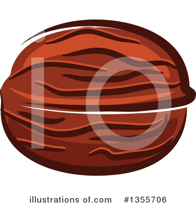 Royalty-Free (RF) Walnut Clipart Illustration by Vector Tradition SM - Stock Sample #1355706