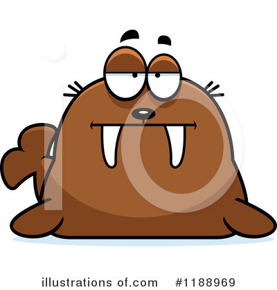 Walrus Clipart #1188969 by Cory Thoman