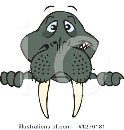 Royalty-Free (RF) Walrus Clipart Illustration by Dennis Holmes Designs - Stock Sample #1276181