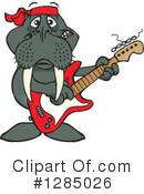 Walrus Clipart #1285026 by Dennis Holmes Designs