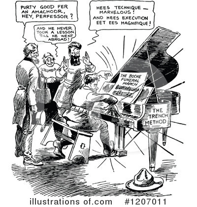 Royalty-Free (RF) War Cartoon Clipart Illustration by Prawny Vintage - Stock Sample #1207011