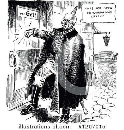 Royalty-Free (RF) War Cartoon Clipart Illustration by Prawny Vintage - Stock Sample #1207015