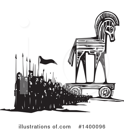 Trojan Horse Clipart #1400096 by xunantunich