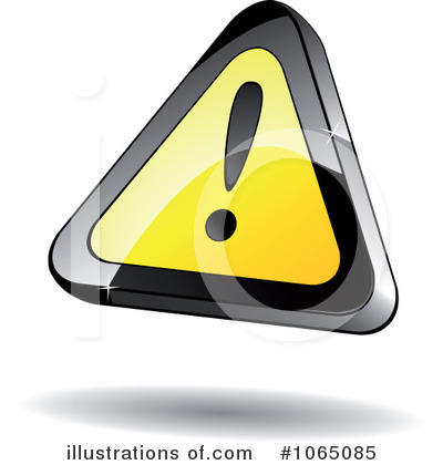 Royalty-Free (RF) Warning Sign Clipart Illustration by Vector Tradition SM - Stock Sample #1065085