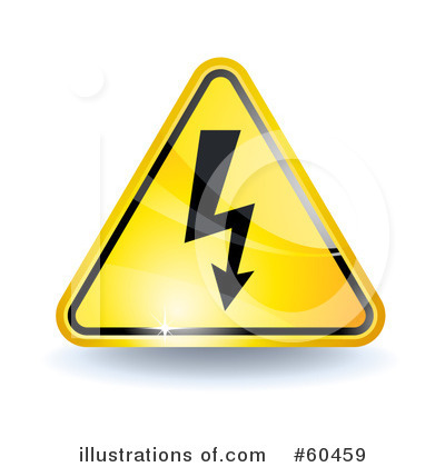 Royalty-Free (RF) Warning Sign Clipart Illustration by Oligo - Stock Sample #60459