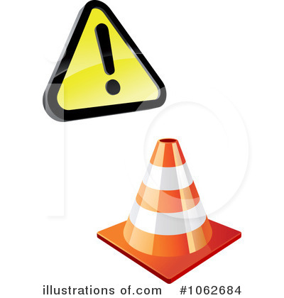 Construction Cone Clipart #1062684 by Vector Tradition SM