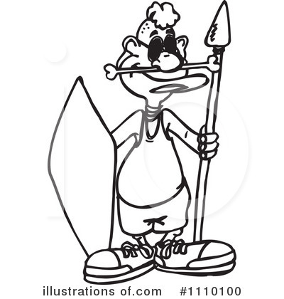 Royalty-Free (RF) Warrior Clipart Illustration by Dennis Holmes Designs - Stock Sample #1110100
