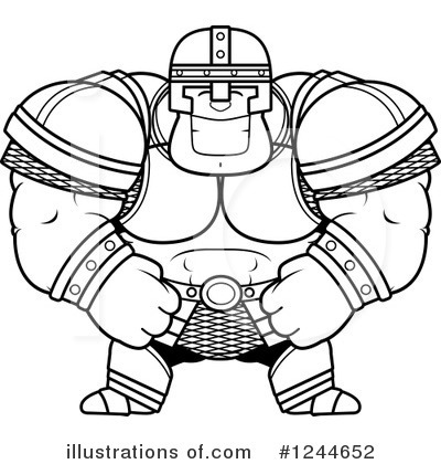 Royalty-Free (RF) Warrior Clipart Illustration by Cory Thoman - Stock Sample #1244652