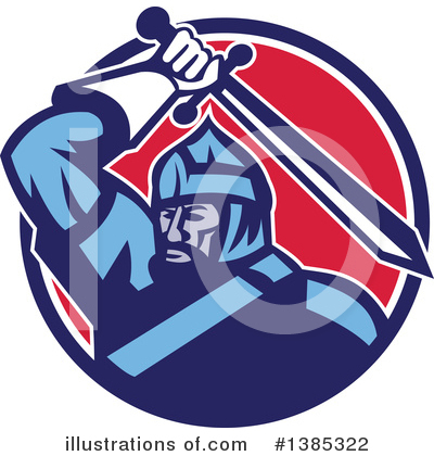 Royalty-Free (RF) Warrior Clipart Illustration by patrimonio - Stock Sample #1385322