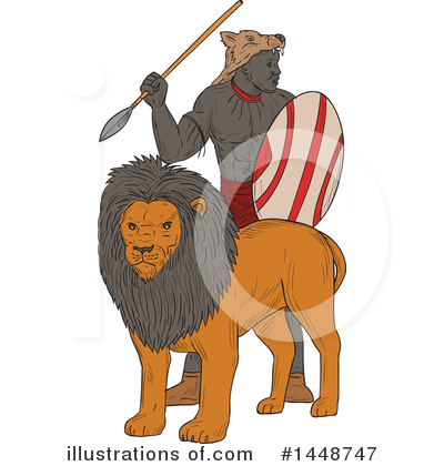 Royalty-Free (RF) Warrior Clipart Illustration by patrimonio - Stock Sample #1448747