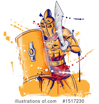 Royalty-Free (RF) Warrior Clipart Illustration by Domenico Condello - Stock Sample #1517230