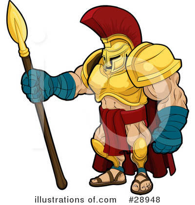 Royalty-Free (RF) Warrior Clipart Illustration by AtStockIllustration - Stock Sample #28948