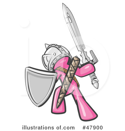 Pink Design Mascot Clipart #47900 by Leo Blanchette