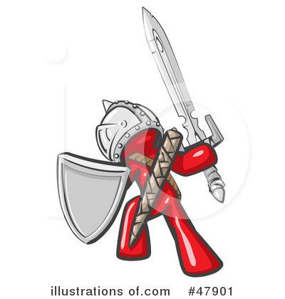 Royalty-Free (RF) Warrior Clipart Illustration by Leo Blanchette - Stock Sample #47901