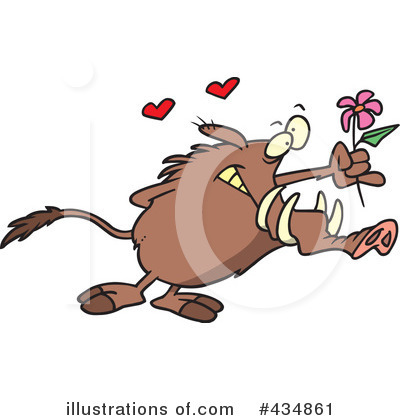 Royalty-Free (RF) Warthog Clipart Illustration by toonaday - Stock Sample #434861