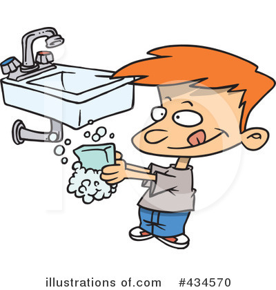 Hand Washing Clipart #434570 by toonaday