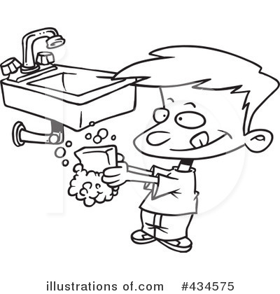 Washing Hands Clipart #434575 by toonaday