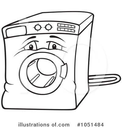 Royalty-Free (RF) Washing Machine Clipart Illustration by dero - Stock Sample #1051484
