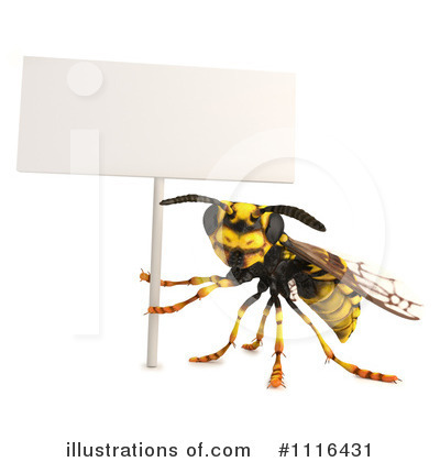 Wasp Clipart #1116431 by Leo Blanchette