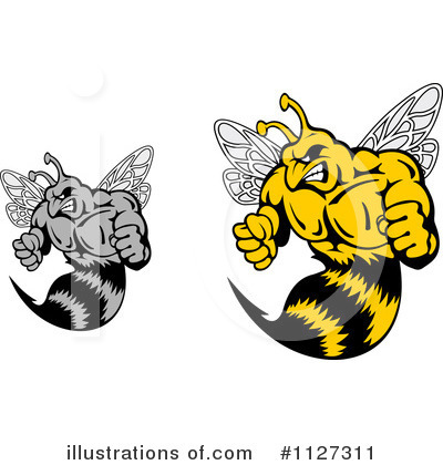 Wasp Clipart #1127311 by Vector Tradition SM