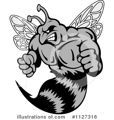 Hornet Clipart #1127316 by Vector Tradition SM