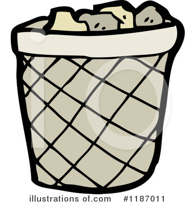 Royalty-Free (RF) Wastebasket Clipart Illustration by lineartestpilot - Stock Sample #1187011