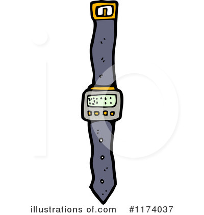 Royalty-Free (RF) Watch Clipart Illustration by lineartestpilot - Stock Sample #1174037