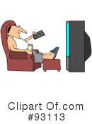 Watching Tv Clipart #93113 by djart
