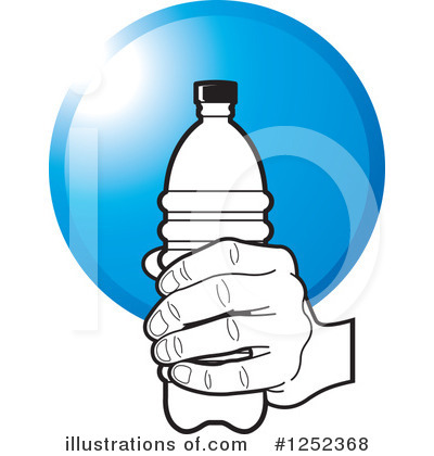 Royalty-Free (RF) Water Bottle Clipart Illustration by Lal Perera - Stock Sample #1252368