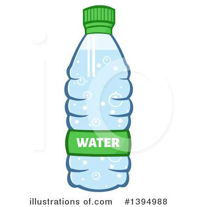 Water Bottle Clipart #1394988 by Hit Toon