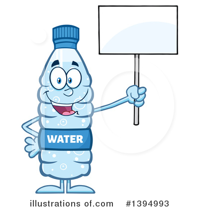 Royalty-Free (RF) Water Bottle Clipart Illustration by Hit Toon - Stock Sample #1394993