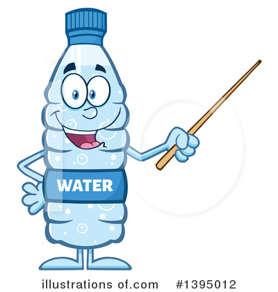 Royalty-Free (RF) Water Bottle Clipart Illustration by Hit Toon - Stock Sample #1395012